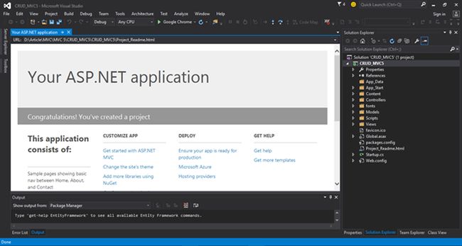 ASP.NET application template